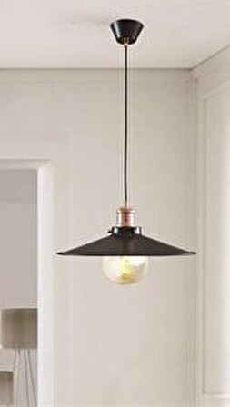 Rys Retro Metal Dekoratif Rustik Tekli Sarkıt Avize çap:40 cm