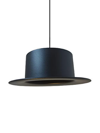 Rys Retro Metal Siyah Dekoratif Rustik Tekli Sarkıt Avize Çap:33 cm