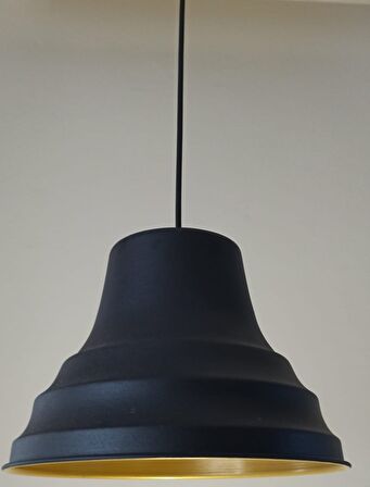 Rys Retro Metal Sarkıt Avize Rustik Tekli Sarkıt Siyah Cafe Mutfak Aydınlatma 27 cm