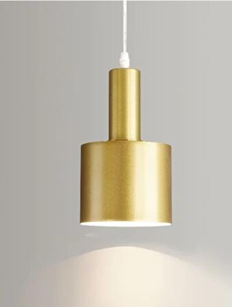 Rys Retro Metal Gold Dekoratif Rustik Kafe Mutfak Sarkıt Avize çap 20 cm