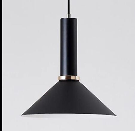 Rys Retro Metal Siyah Dekoratif Rustik Kafe Mutfak Sarkıt Avize çap 30 cm