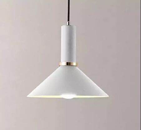 Rys Retro Metal Beyaz Dekoratif Rustik Kafe Mutfak Sarkıt Avize çap 30 cm