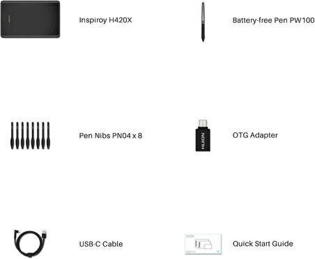 Huion H420x Grafik Tablet