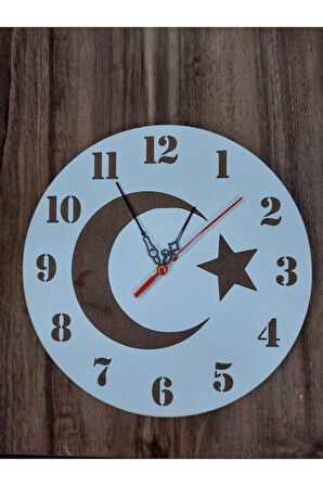 Türk Bayrağı Duvar saati