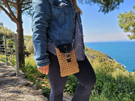 rustik bohem hasır çanta, otantik çapraz askılı çanta, deri kapaklı günlük mini çanta, kadınlar için hediye, doğum günü hediyesi