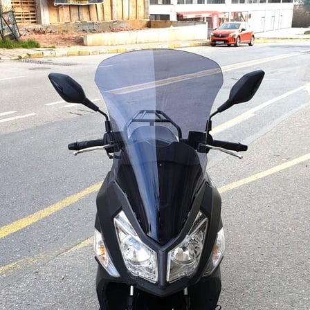 MOTOCAM SYM JET 14 125 Ön Cam 2017-2026 Model 65cm Füme Renkli 4mm UZUN
