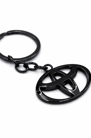 Toyota 3d Metal Otomobil Anahtarlığı - Siyah Kaplamalı Oto Anahtarlık