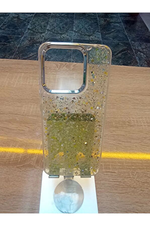 Samsung Galaxy S21 FE Uyumlu Simli Kamera Çerçevesi Metal Kapak Tuşları Metal Kılıf