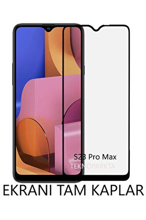 Reeder S23 Pro Max Ekran Koruyucu Kırılmaz Cam Parlak Tam Kaplar
