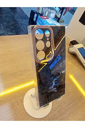 Samsung Galaxy S23 Ultra Uyumlu Mermer Desen Darbe Korumalı Premium Kapak