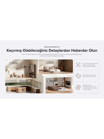 Roborock Saros 10 Robot Süpürge Beyaz Çöp İstasyonlu Islak/Kuru Hepa Filtreli 680 ml
