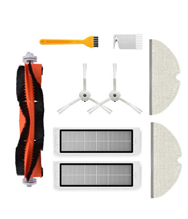 Roborock S50/S55 Uyumlu Yedek Fırça Hepa Filtre Mop Seti-9 Parça