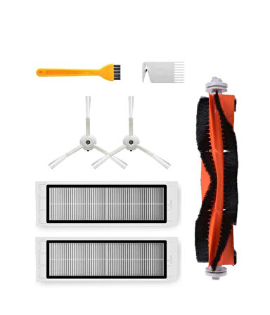 Roborock S50/S55 Uyumlu Yedek Fırça Filtre Seti-8 Parça