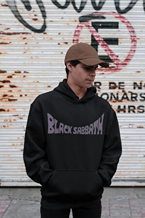 Black Sabbath Baskılı Unisex Oversize Müzik Grubu Rock Metal Hoodie