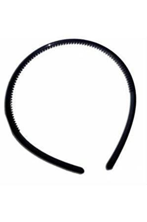 Süslenmemiş Plastik Taç 12 Adet Siyah