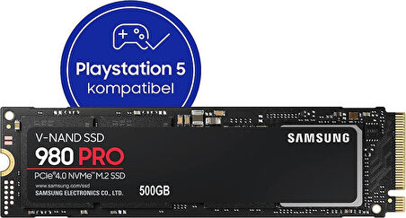 Samsung 980 Pro 500GB 6900MB-5000MB/S Nvme M.2 SSD MZ-V8P500BW