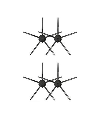 Roborock S5 Max (Siyah) Uyumlu Yedek Yan Fırça-4 Parça