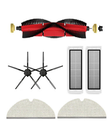 Roborock S6 MaxV Uyumlu Yedek Fırça Hepa Filtre Yenileme Seti-7 Parça