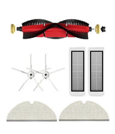 Roborock S6/S6 Pure Uyumlu Yedek Fırça Hepa Filtre Yenileme Seti-7 Parça