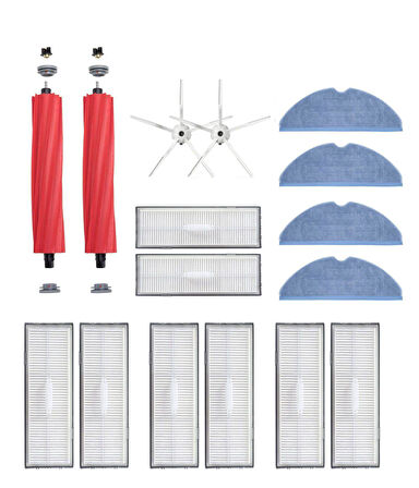 Roborock S7 Beyaz Uyumlu Yedek Fırça Hepa Filtre Mop Seti-16 Parça