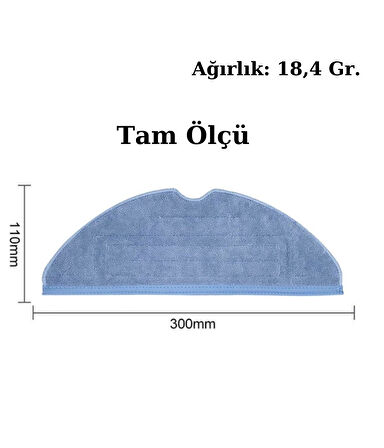 Roborock S7 Uyumlu Yedek Hepa Filtre ve Mop-6 Parça