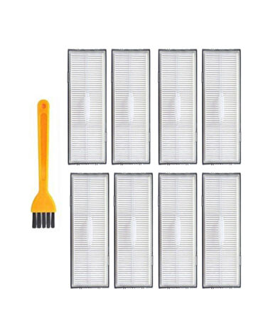 Roborock S7 Uyumlu Yedek 8 Hepa Filtre ve Temizleme Fırçası