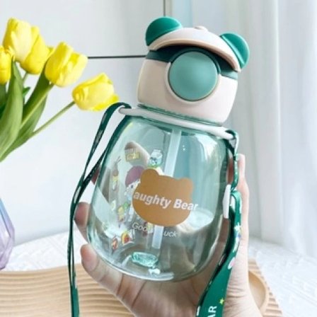 Eco Lounge Naughty Bear Suluk 500 ml Pipetli Askılı BPA İçermez Çok Renkli
