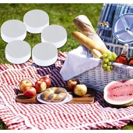 Eco Lounge Sıkıştırılmış El Havlusu 10 Adet Beyaz Suda Büyüyen Tek Kullanımlık