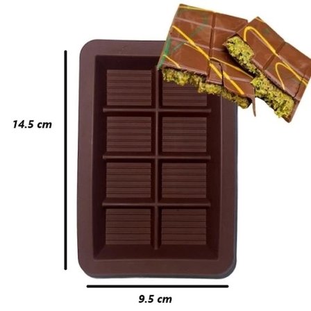 Eco Lounge Dubai Çikolata Kalıbı Silikon 14.5x9.5 cm Mutfak Gereci