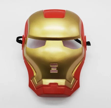 Eco Lounge Iron Man Maske Kırmızı Altın Renk 21x15 cm Kostüm Aksesuarı