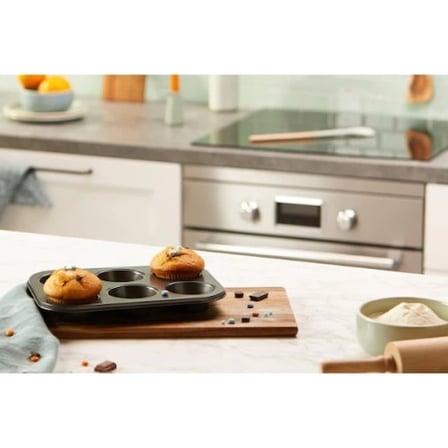 Eco Lounge 6'lı Muffin Kalıbı Teflon Yapışmaz Kaplama Kek Pişirme Tepsisi