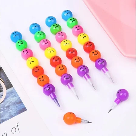 Eco Lounge Emojili Kurşun Kalem Seti 4'lü Çok Renkli Plastik Gövde
