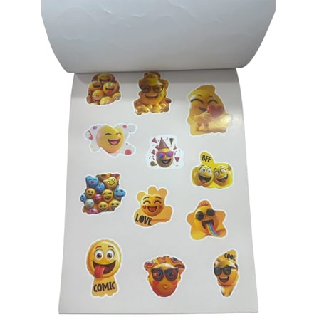 Eco Lounge 16 Yaprak 14 cm Motifli Sticker Defter Renkli