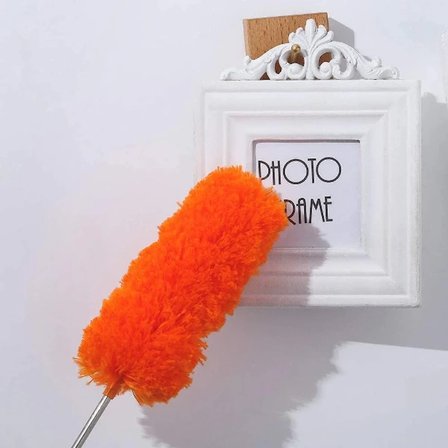 Eco Lounge Teleskopik Mikrofiber Toz Alma Fırçası Uzatılabilir Saplı Turuncu