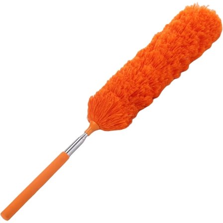 Eco Lounge Teleskopik Mikrofiber Toz Alma Fırçası Uzatılabilir Saplı Turuncu