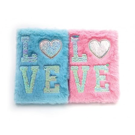 Eco Lounge Love Tasarımlı Peluş Hatıra Defteri A5 80 Yaprak