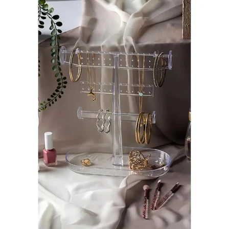 Eco Lounge Takı Organizeri Şeffaf Ayaklı Aksesuar Standı 27 cm