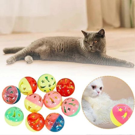 4'lü Çıngıraklı Top Kedi Oyuncağı