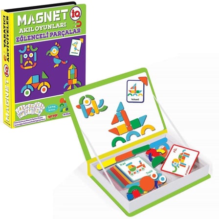 DiyToy Magnet Akıl Oyunları Manyetik Zeka Oyunu 46 Parça 3-8 Yaş
