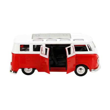 Eco Lounge Sesli ve Işıklı Minibüs Oyuncak Araba 14 cm Sarı Çek Bırak Die-Cast Model