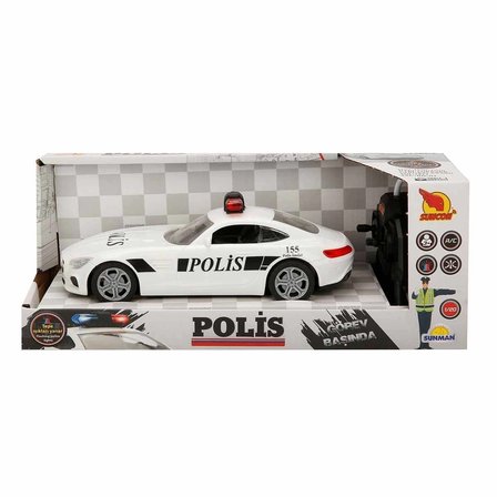 Eco Lounge Uzaktan Kumandalı Işıklı Polis Arabası 21 cm 1/20 Ölçek