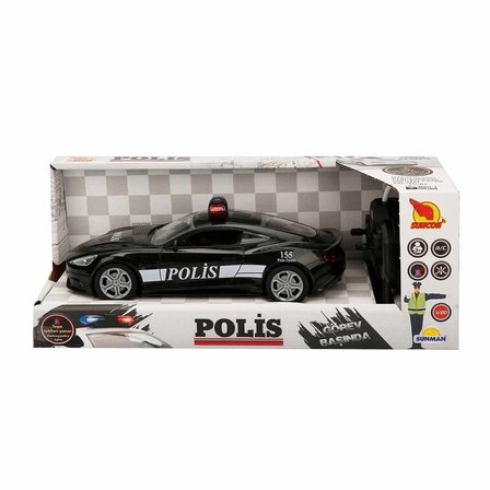 Eco Lounge Uzaktan Kumandalı Işıklı Polis Arabası 21 cm 1/20 Ölçek