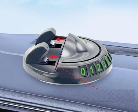 Eco Lounge 360 Derece Dönebilen Numaratörlü Araç Telefon Tutucu Siyah Torpido Üstü