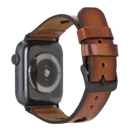 Eco Lounge Avesta Apple Watch Uyumlu Deri Kordon Taba 42-44-45 mm
