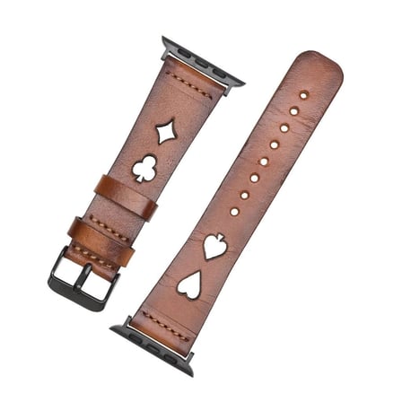Eco Lounge Avesta Apple Watch Uyumlu Deri Kordon Taba 42-44-45 mm