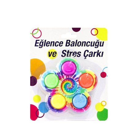 Eco Lounge Pop İt Stres Çarkı Oyuncağı Renkli 9 cm