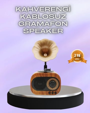 Taşınabilir Mini Retro Radyo Bluetooth Hoparlör USB SD AUX Destekli