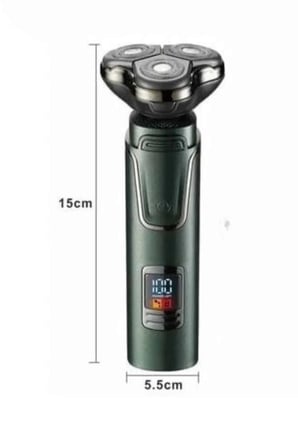 Dijital Göstergeli 3 Başlıklı Tıraş Makinesi Islak Kuru Lazer Öncesi Günlük