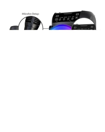 RGB Işıklı Bluetooth Hoparlör Kablosuz Taşınabilir Stereo Speaker