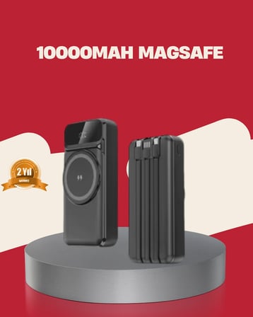 Kablosuz 15W Şarj Destekli 10000 mAh Taşınabilir Powerbank – Hızlı Şarj Özellikli